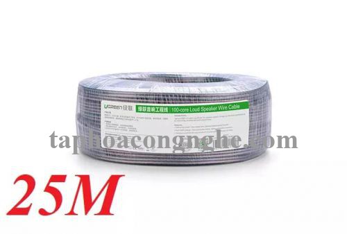 Ugreen 30831 25M Màu Đen Cáp âm thanh loa 200 tim AV137 30030831